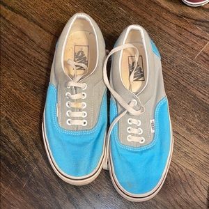 Blue color block Vans
